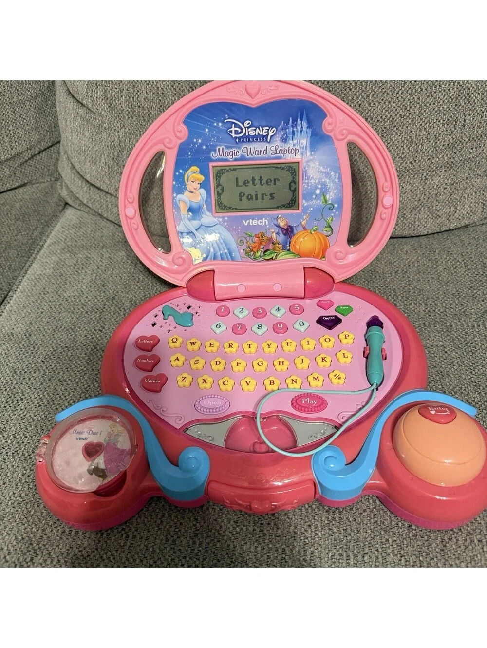 Vtech Disney Princess Magic Wand Laptop With Disc Cinderella